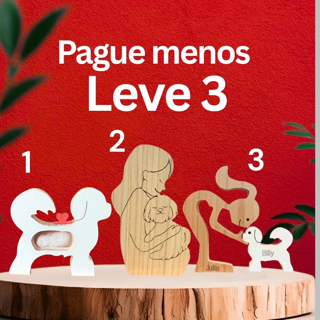 Kit Escultura por Raça + Cápsula do Amor + Abraço Eterno