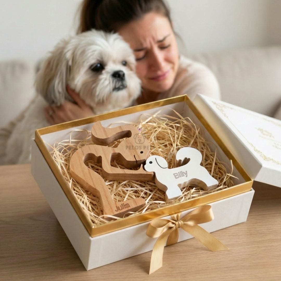 Shih Tzu Wood Sculpture