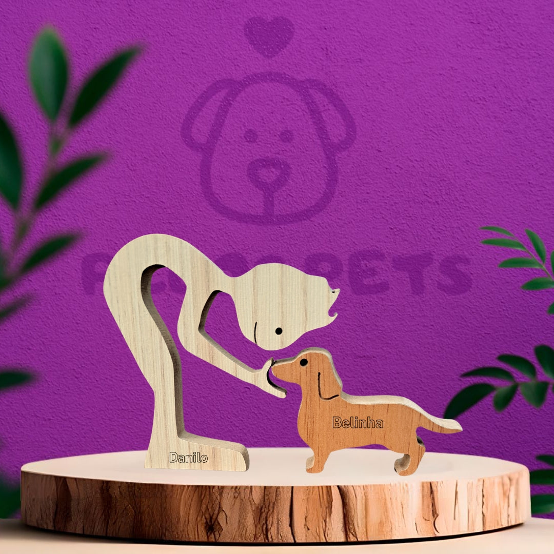 Dachshund Wood Sculpture