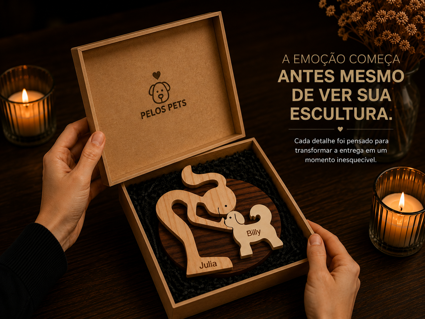 Caixa MDF Presente Pet Personalizada
