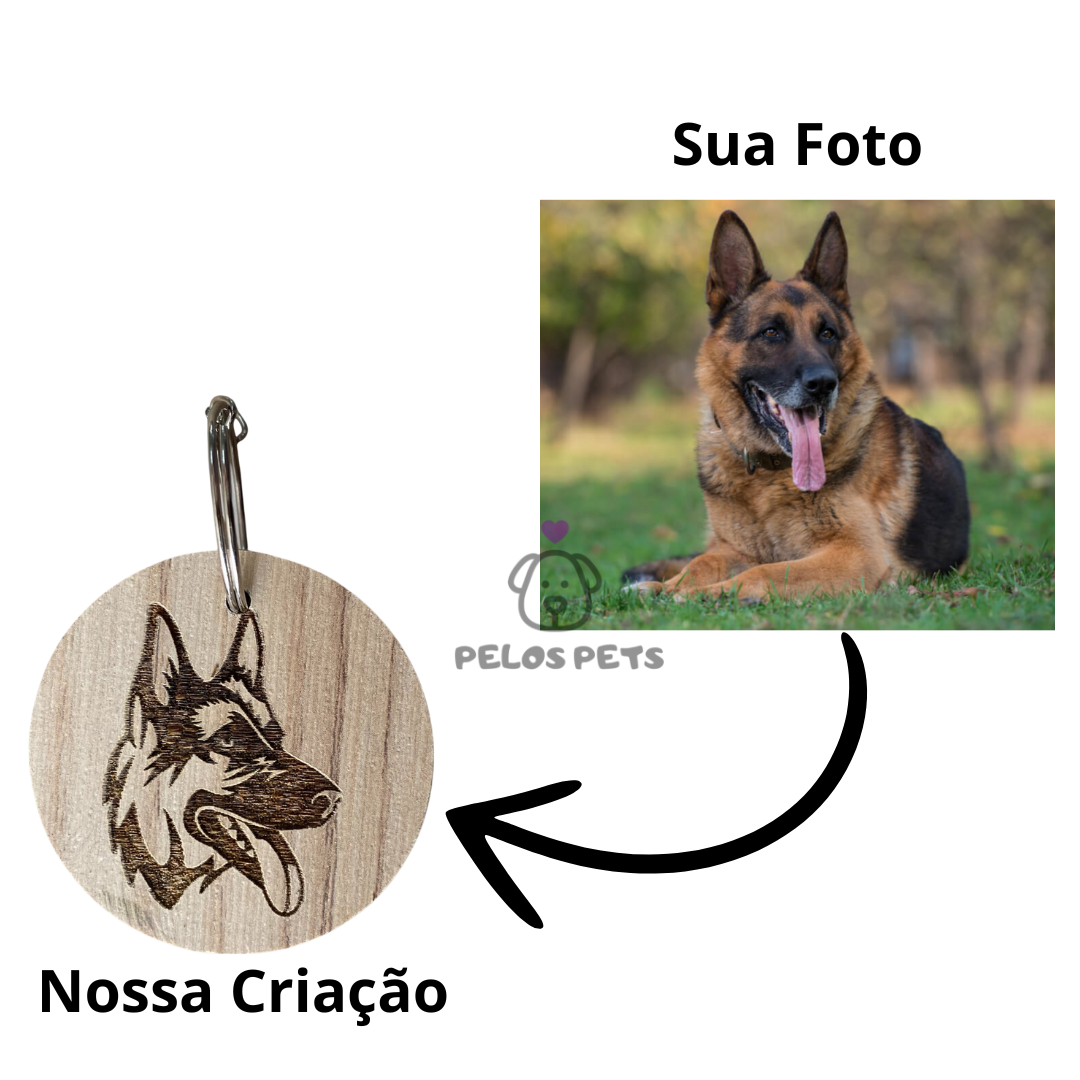 Chaveiro Personalizado do seu Pet (todas raças)
