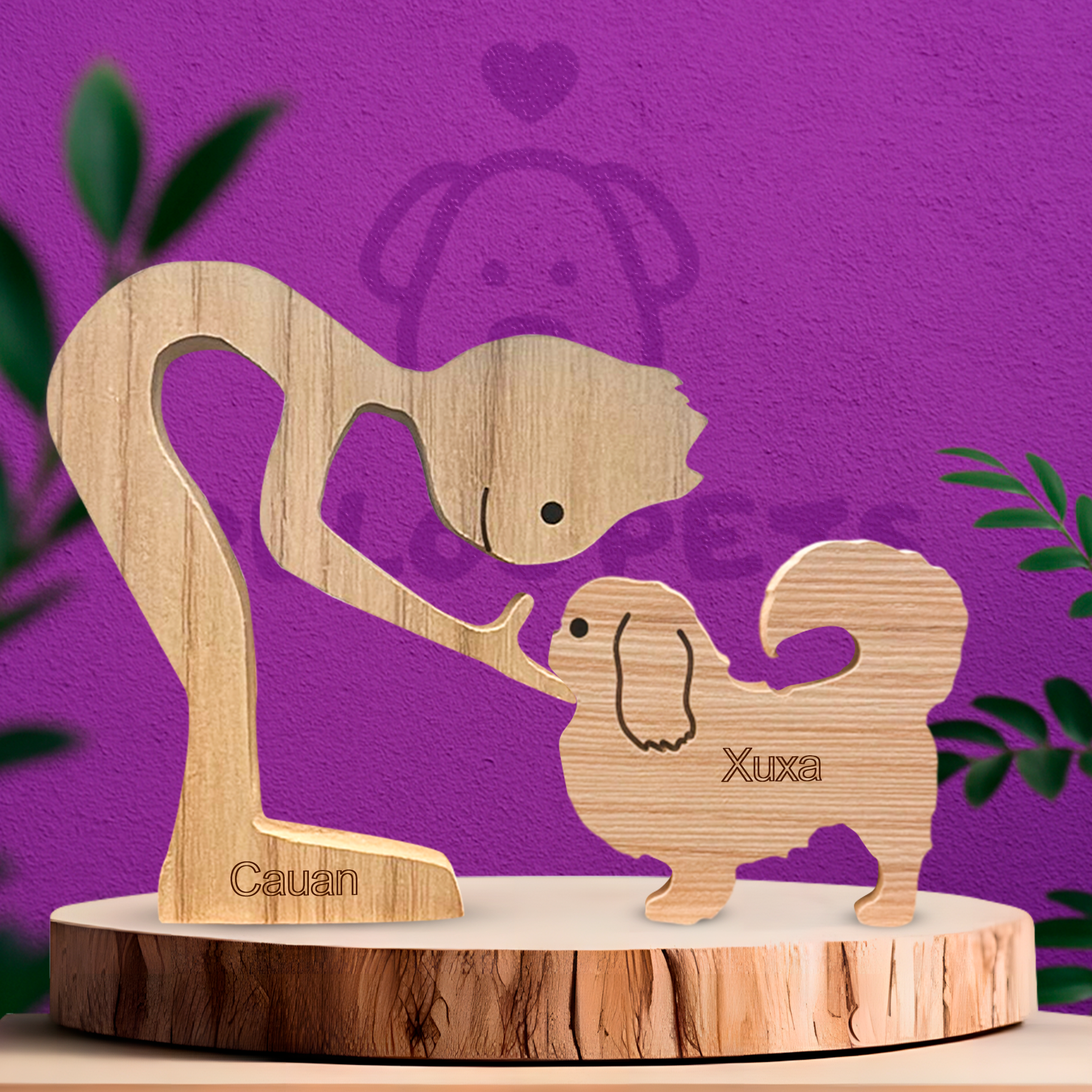 Escultura em Madeira Pequinês