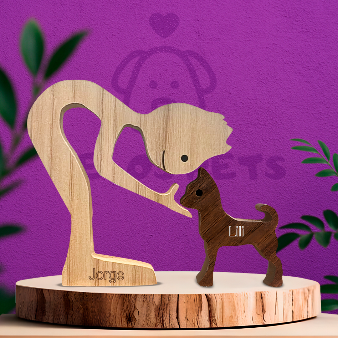 Chihuahua Wood Sculpture