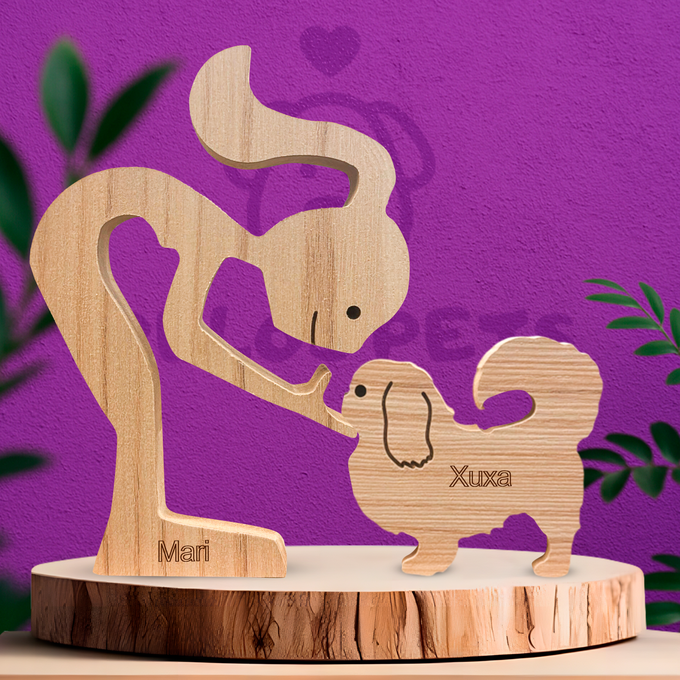 Escultura em Madeira Pequinês