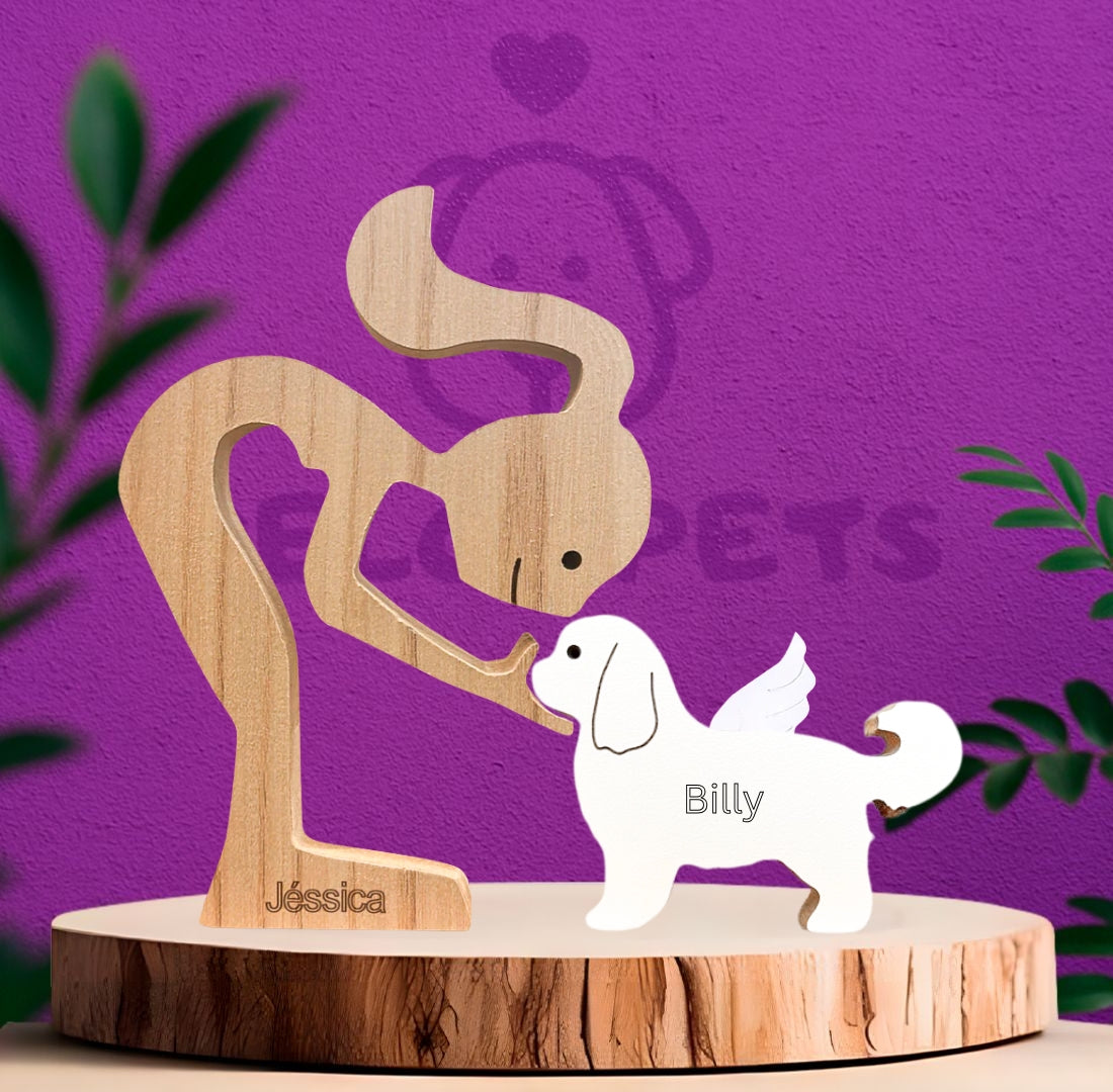 Lhasa Apso Wood Carving