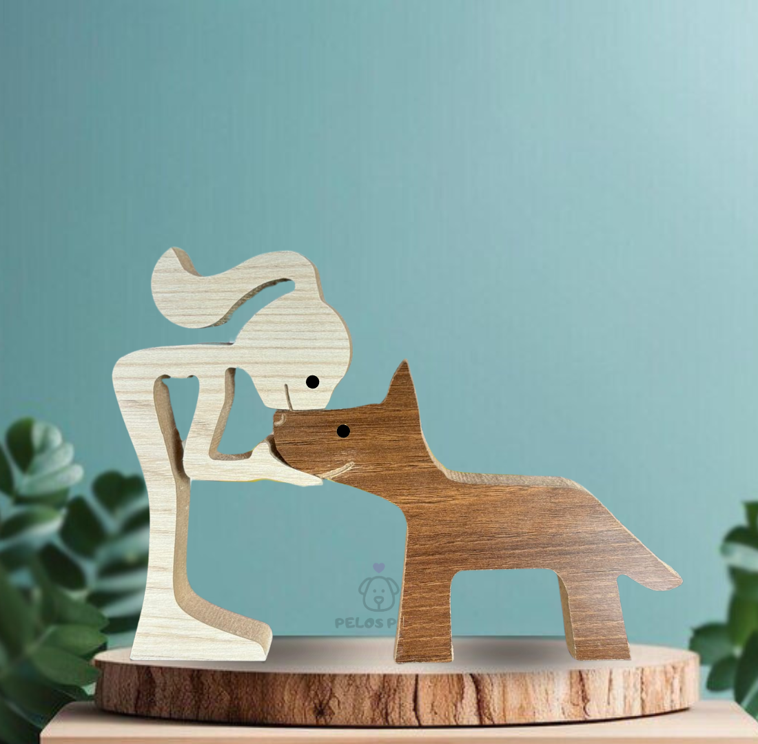 Escultura em Madeira Pelos Pets - Escolha a Raça do seu Pet!