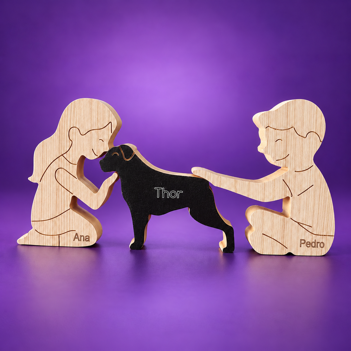 Escultura em Madeira Rottweiler