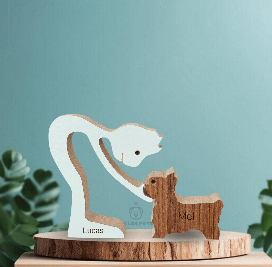 Escultura em Madeira Pelos Pets - Escolha a Raça do seu Pet!
