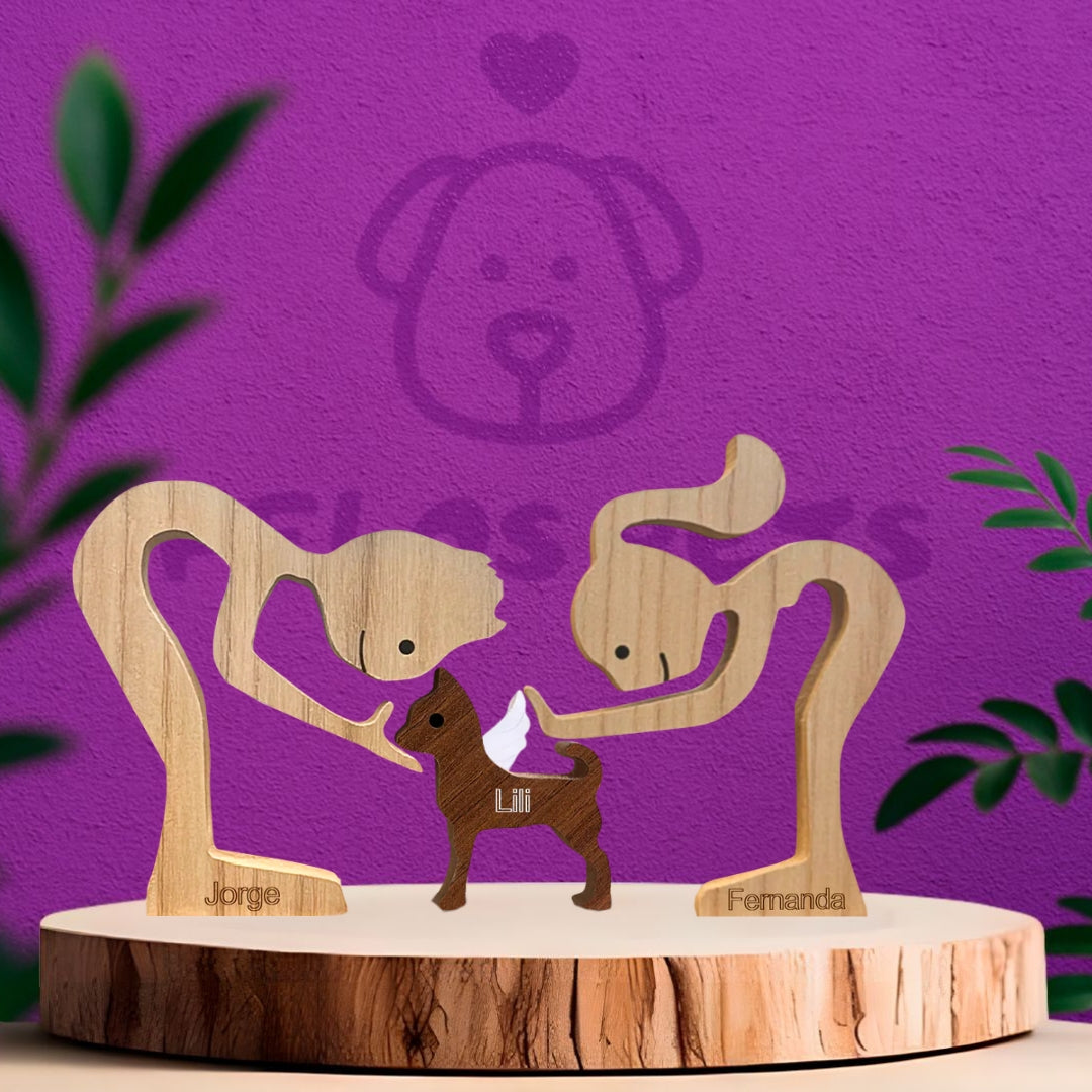 Escultura em Madeira Pinscher