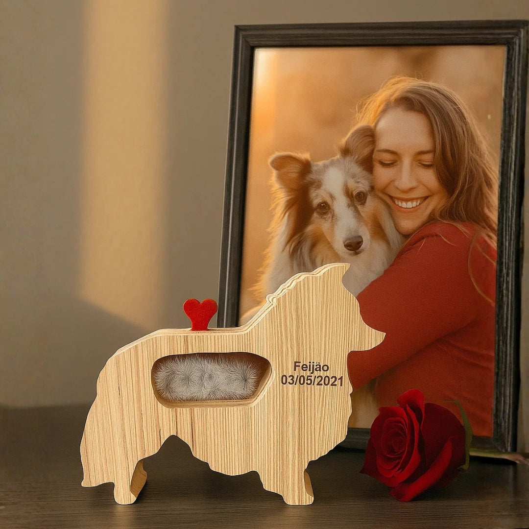 Cápsula do Amor Escultura Personalizada Pet Eterno