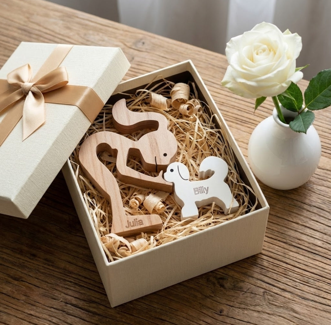 Shih Tzu Wood Sculpture