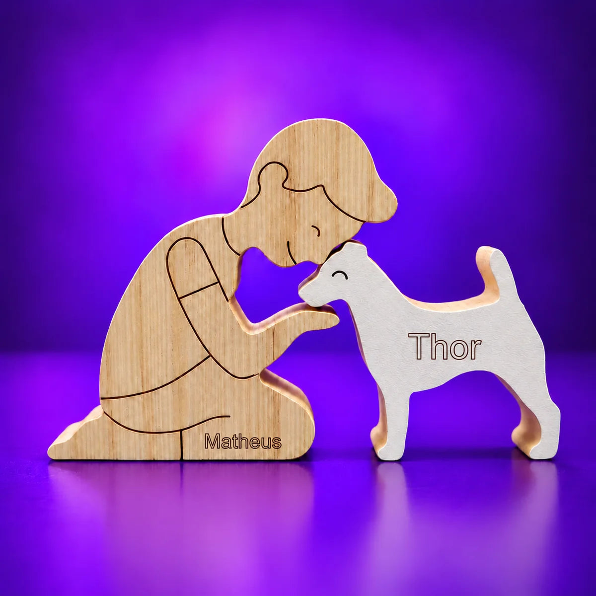 Escultura em Madeira Jack Russell