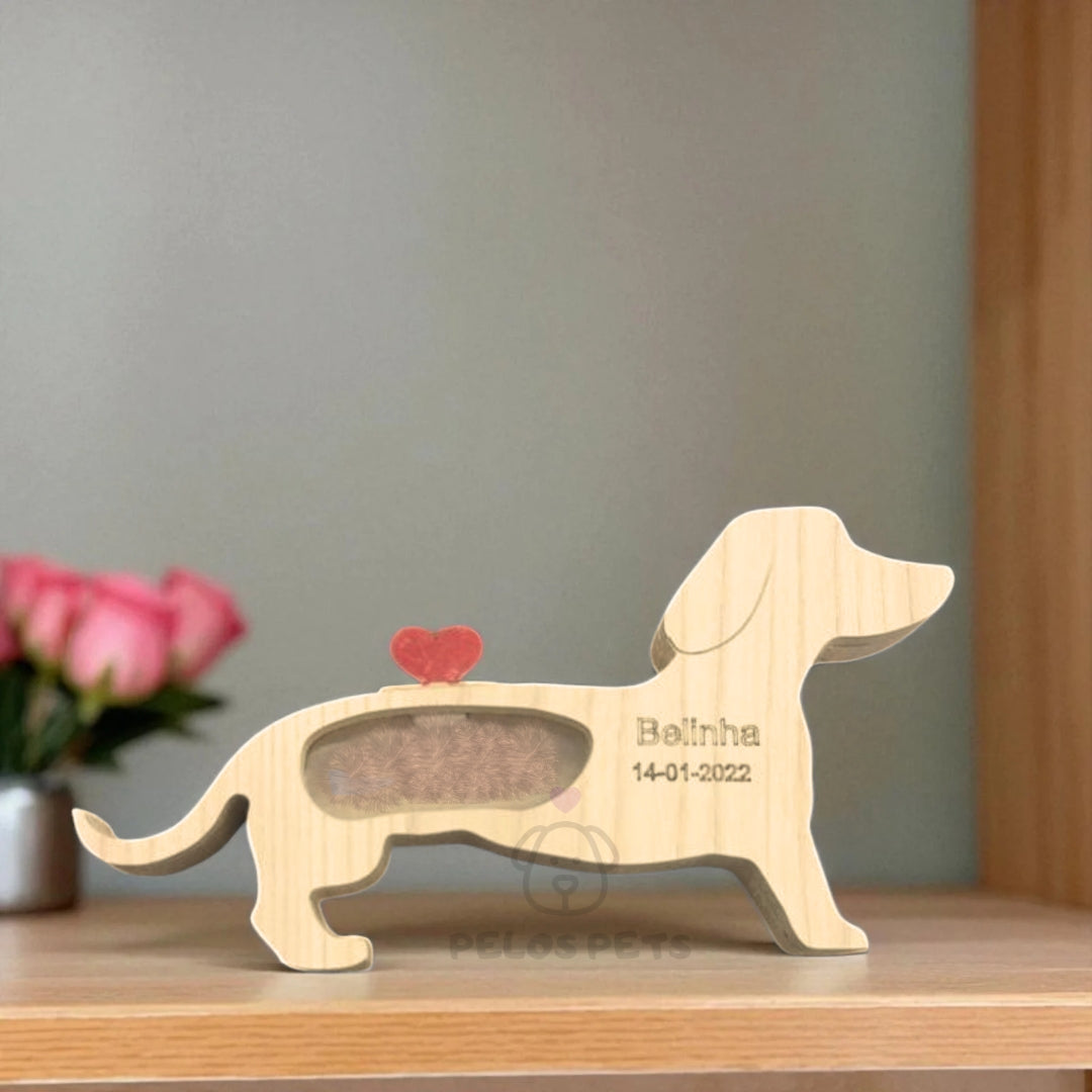 Cápsula do Amor Escultura Personalizada Pet Eterno
