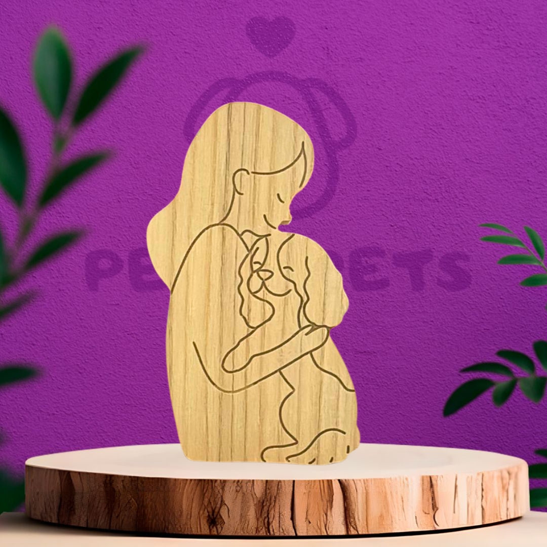 Woman and American Bully