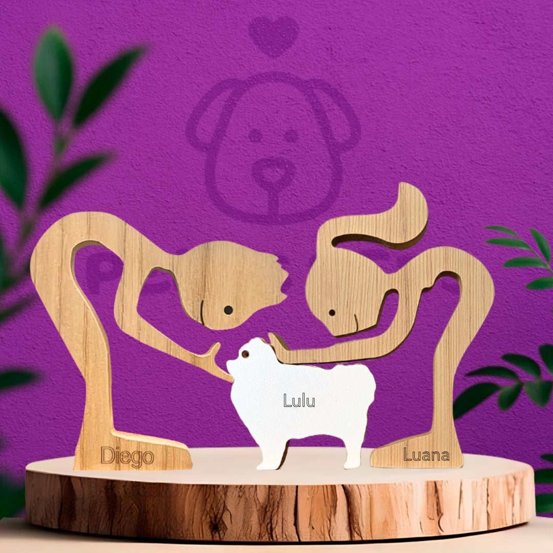 Pomeranian Wood Sculpture