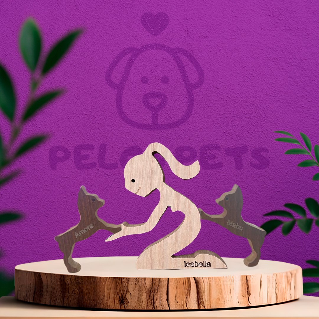 Escultura em Madeira Pinscher