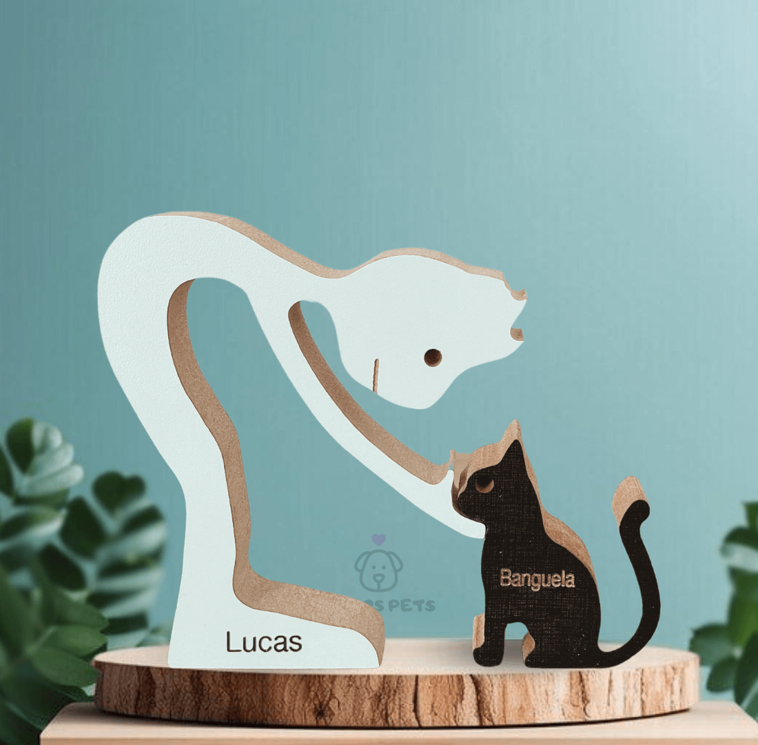 Escultura em Madeira Pelos Pets - Escolha a Raça do seu Pet!