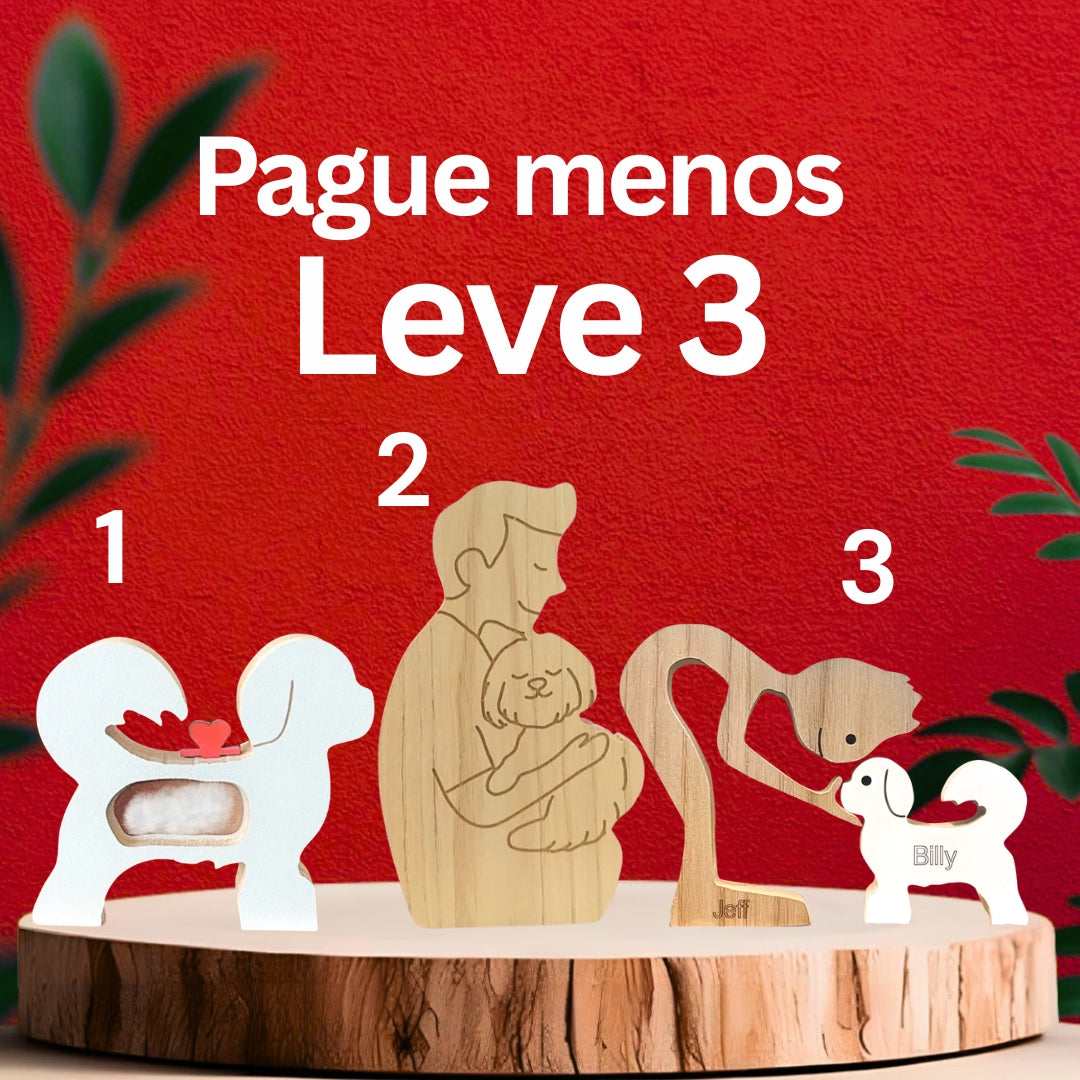 Kit Escultura por Raça + Cápsula do Amor + Abraço Eterno