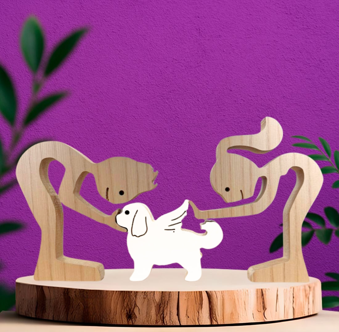 Lhasa Apso Wood Carving