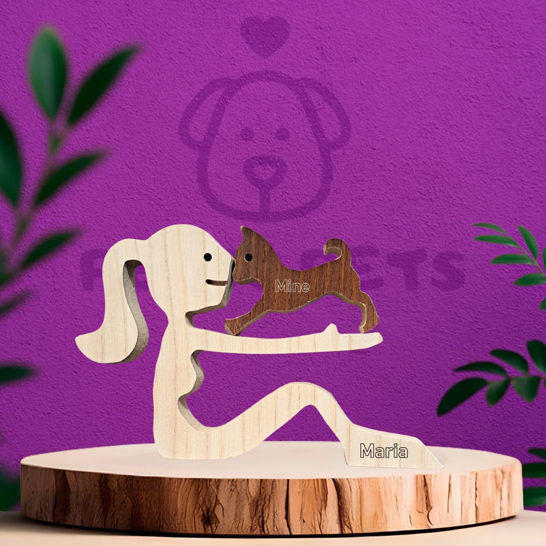 Escultura em Madeira Pinscher