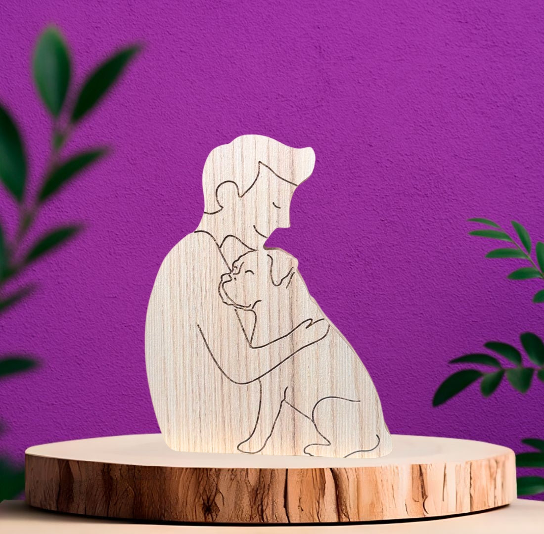 Woman and American Bully