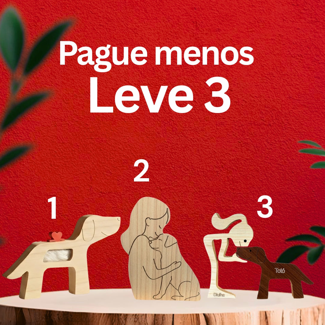 Kit Escultura por Raça + Cápsula do Amor + Abraço Eterno