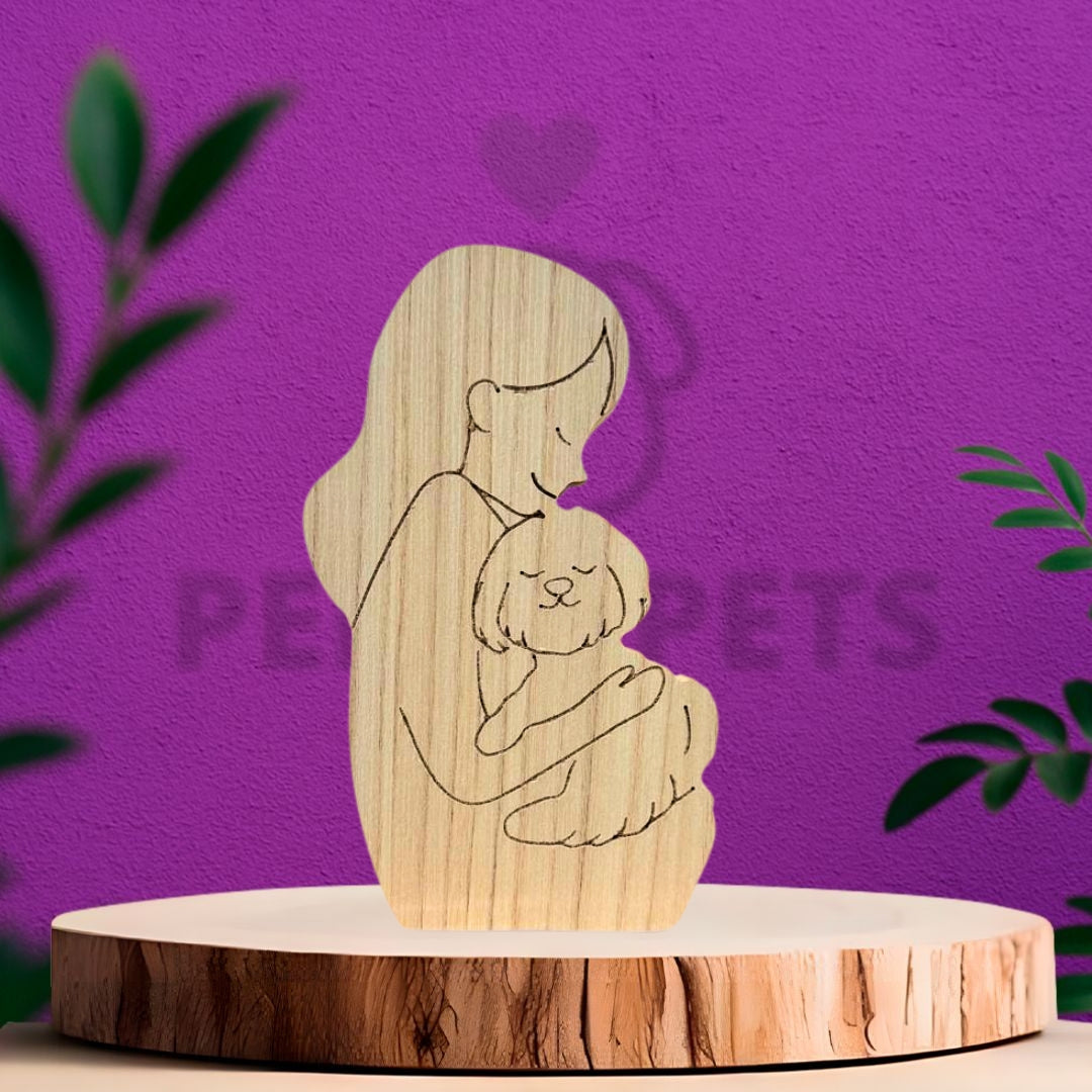 Woman and American Bully