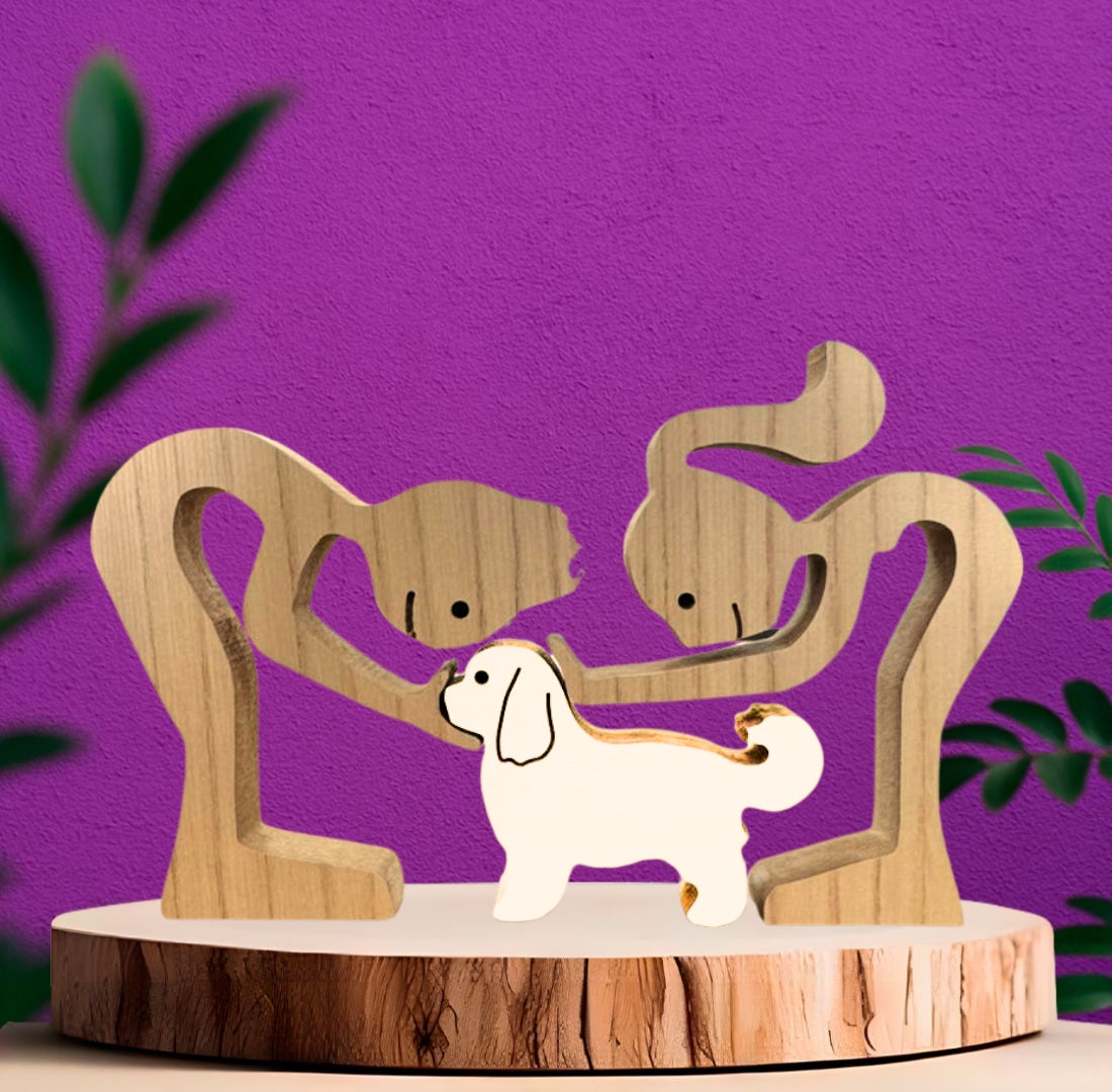Lhasa Apso Wood Carving