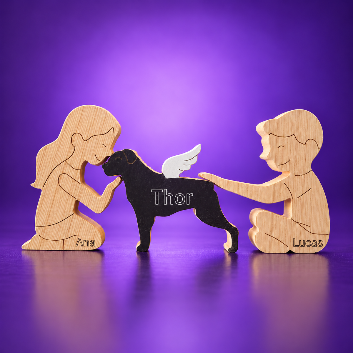 Escultura em Madeira Rottweiler