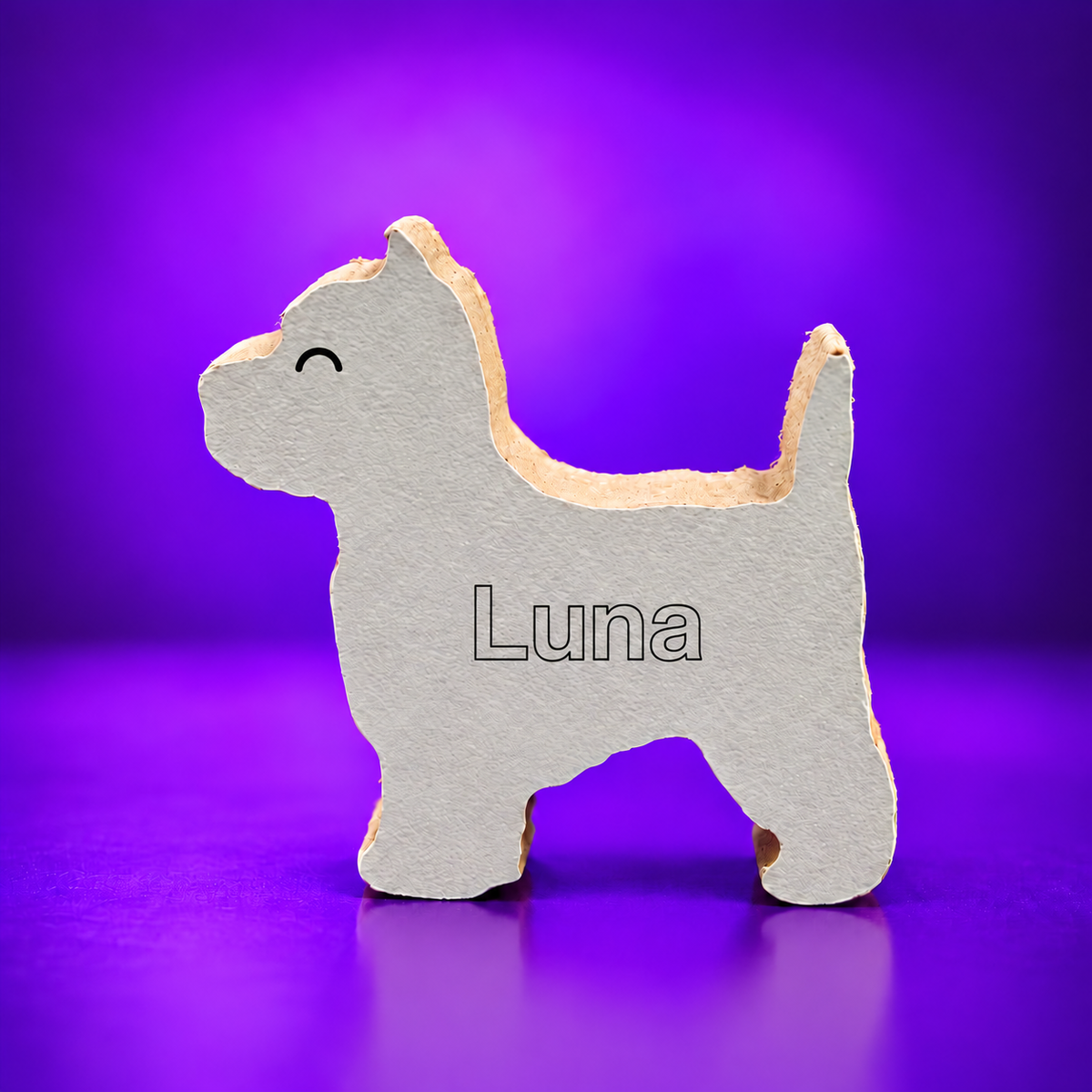 Escultura em Madeira West highland white terrier