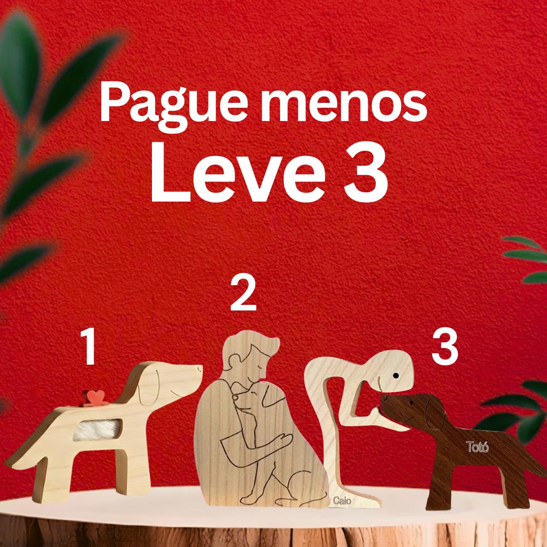 Kit Escultura por Raça + Cápsula do Amor + Abraço Eterno