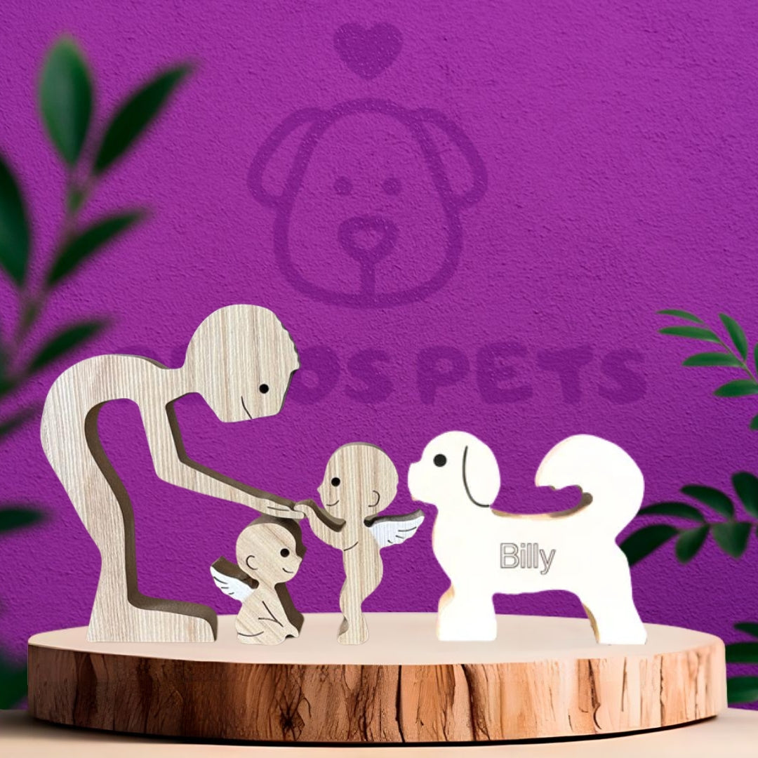 Escultura em Família e Pet