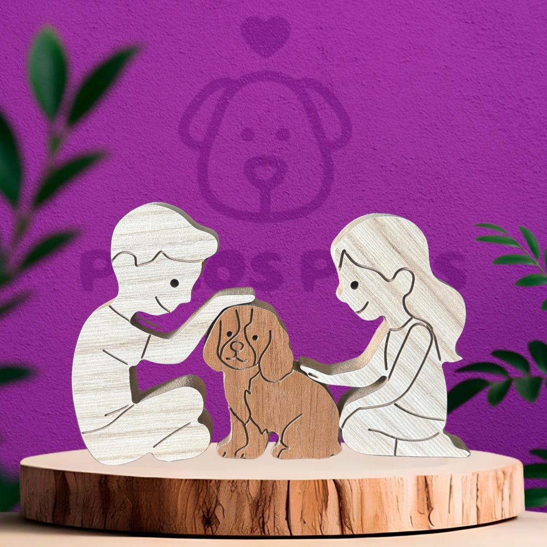 Escultura em Família e Pet