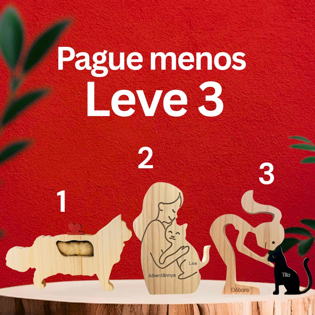 Kit Escultura por Raça + Cápsula do Amor + Abraço Eterno