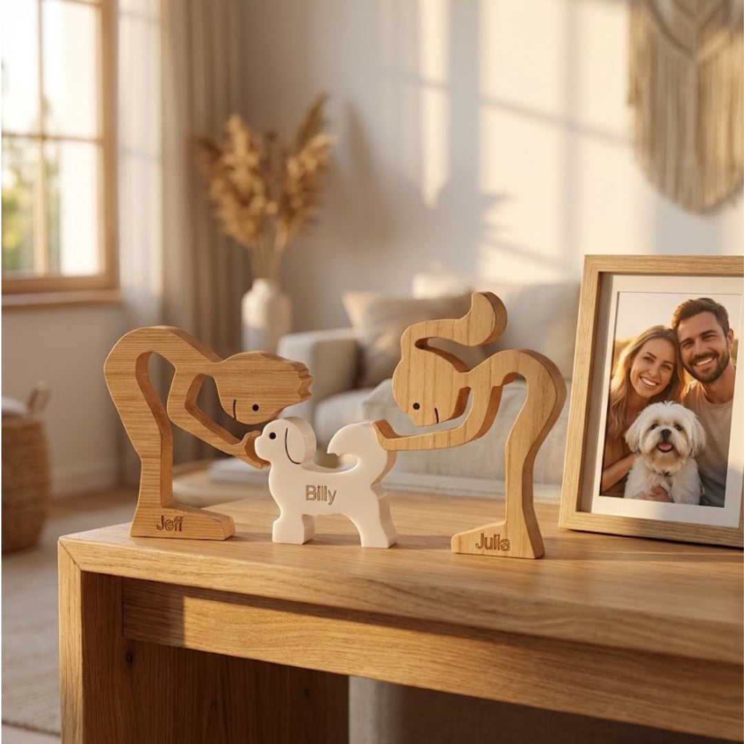 Shih Tzu Wood Sculpture