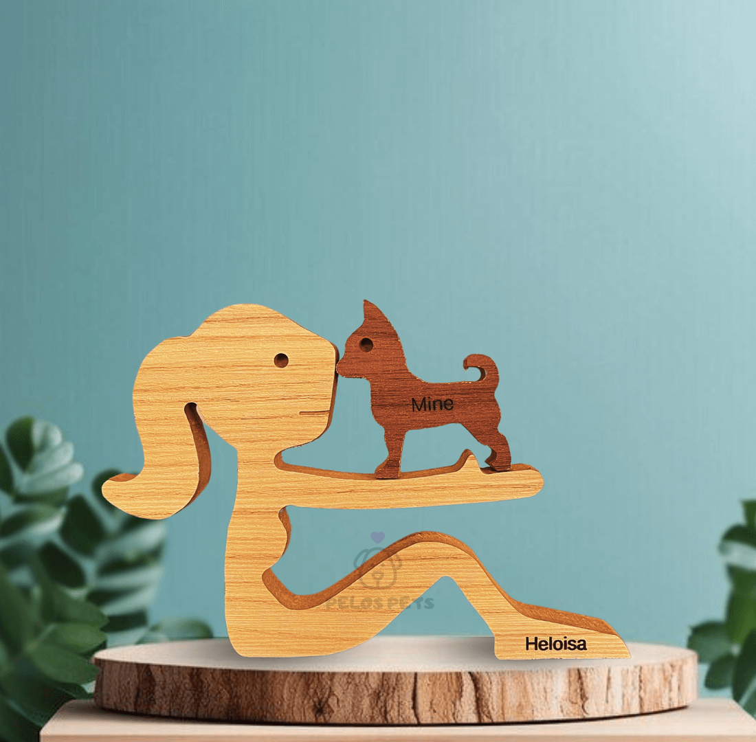 Escultura em Madeira Pelos Pets - Escolha a Raça do seu Pet!