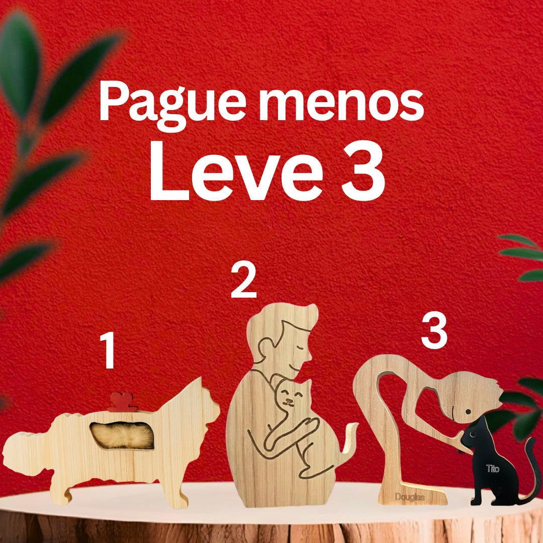 Kit Escultura por Raça + Cápsula do Amor + Abraço Eterno