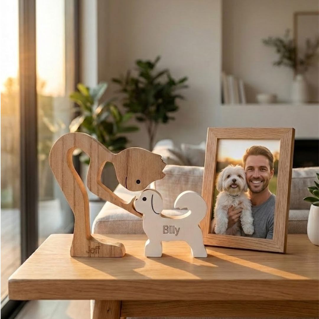 Shih Tzu Wood Sculpture