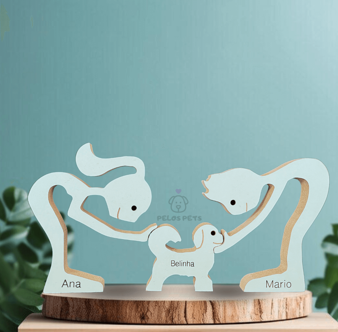 Escultura em Madeira Pelos Pets - Escolha a Raça do seu Pet!