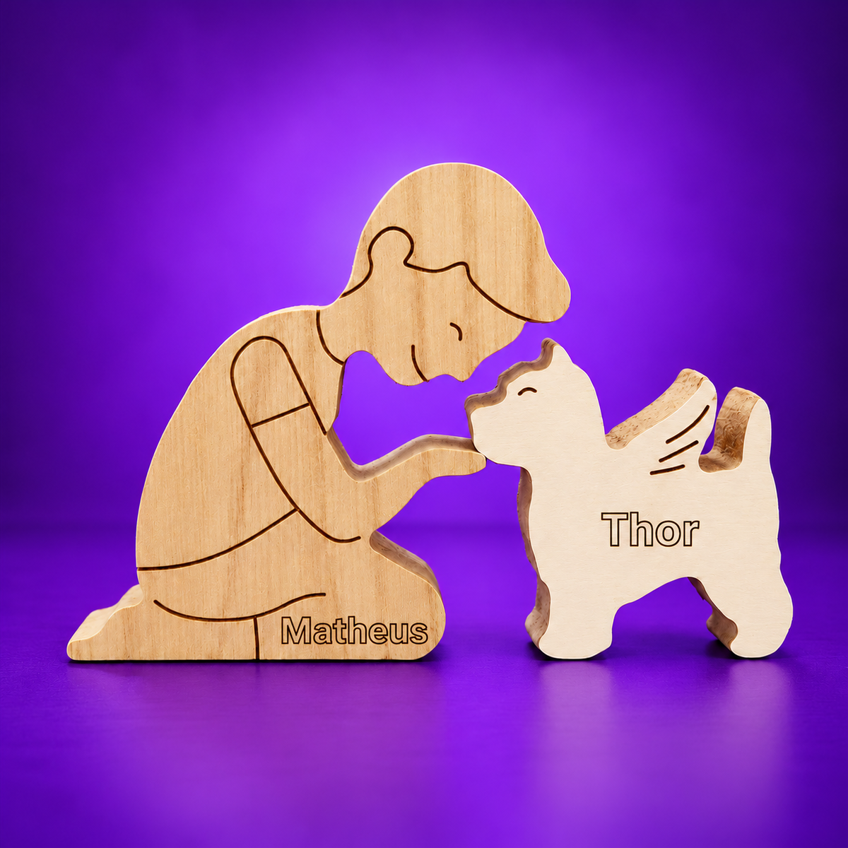 Escultura em Madeira West highland white terrier