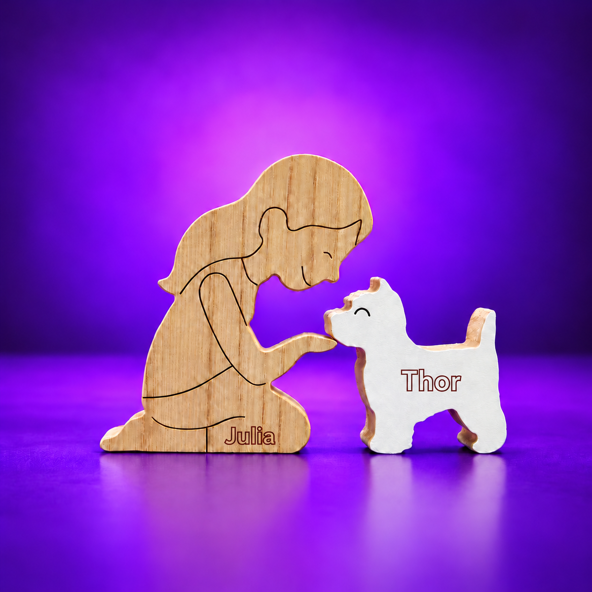 Escultura em Madeira West highland white terrier