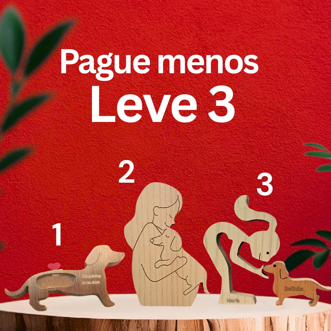 Kit Escultura por Raça + Cápsula do Amor + Abraço Eterno
