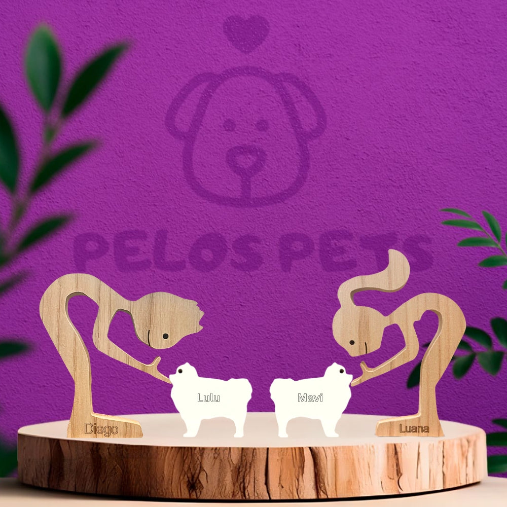 Pomeranian Wood Sculpture