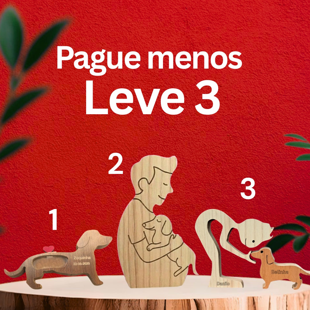 Kit Escultura por Raça + Cápsula do Amor + Abraço Eterno