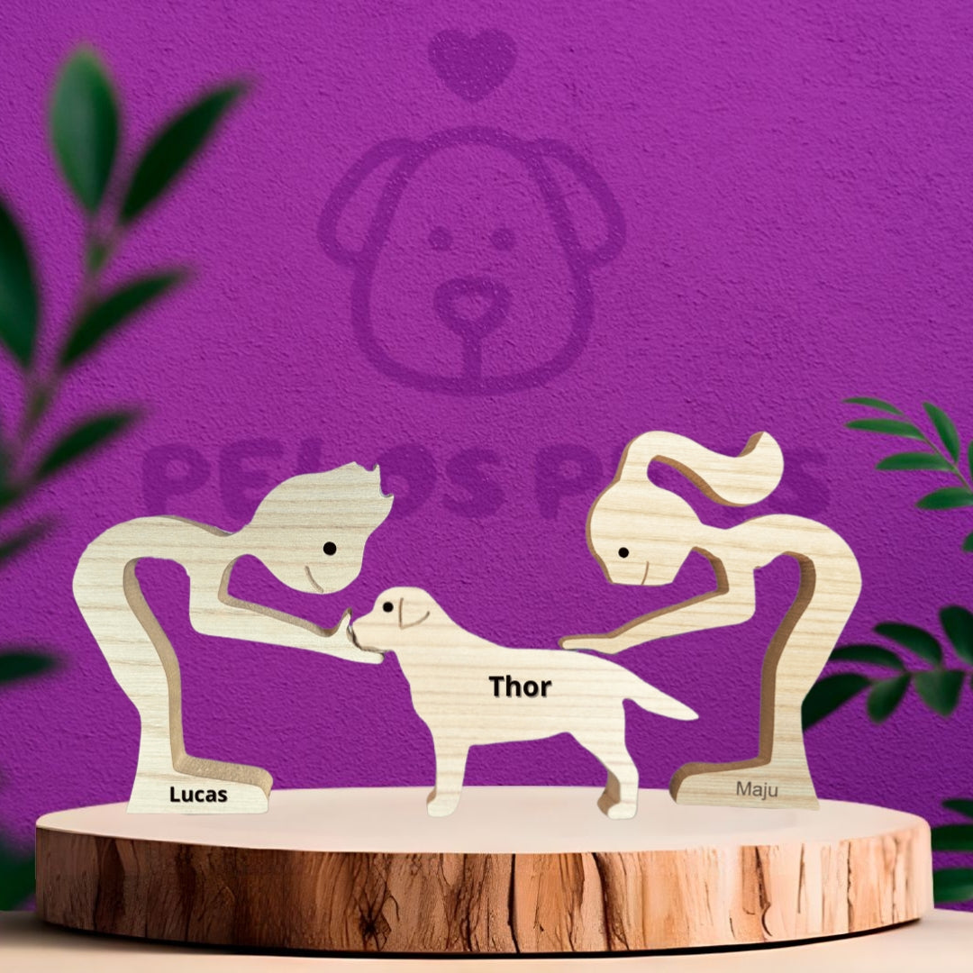 Escultura em Madeira Labrador