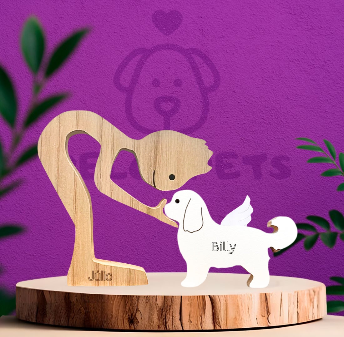 Lhasa Apso Wood Carving