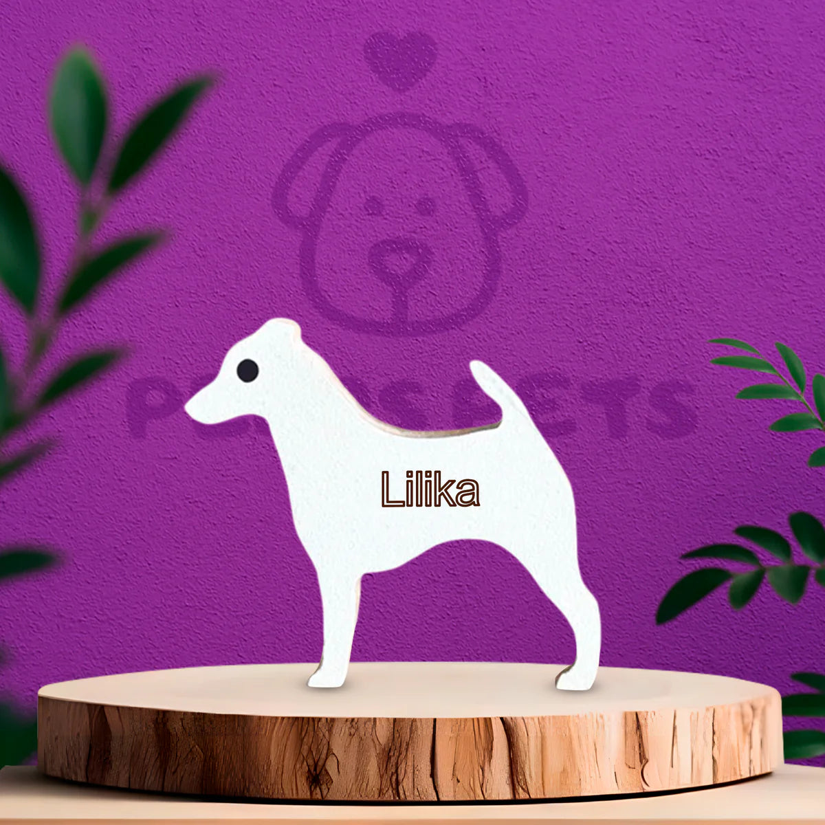 Escultura em Madeira Jack Russell