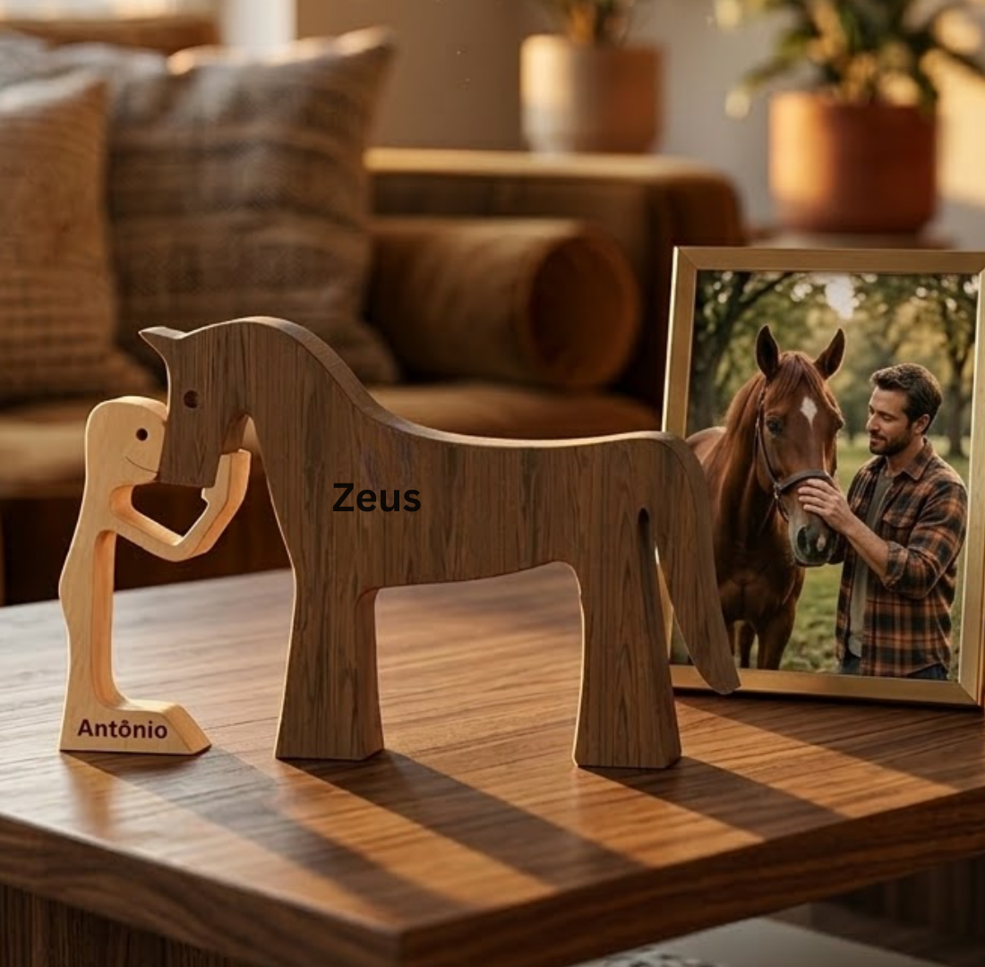 Wood Sculpture - Horse