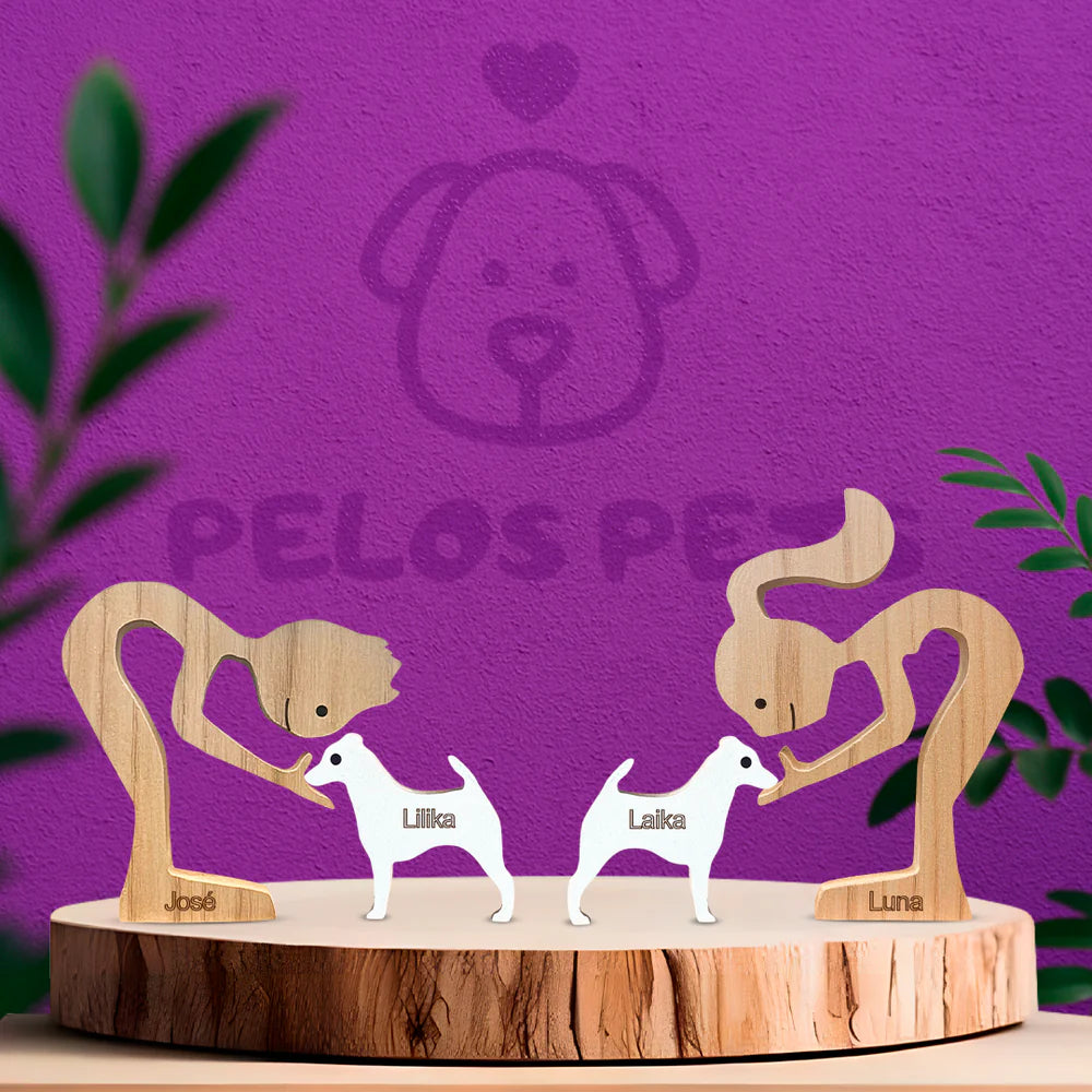 Escultura em Madeira Jack Russell