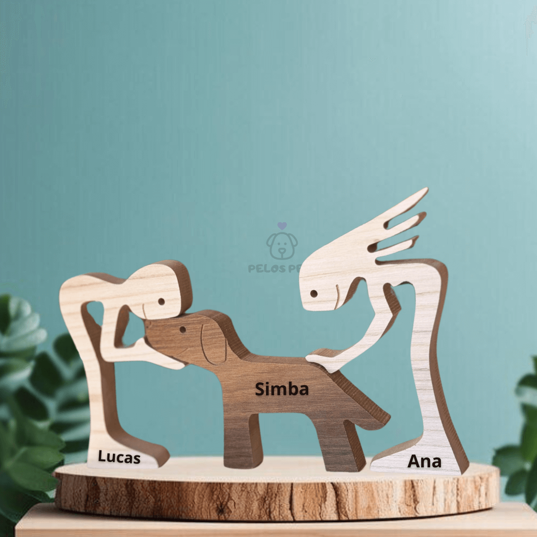 Escultura em Madeira Pelos Pets - Escolha a Raça do seu Pet!